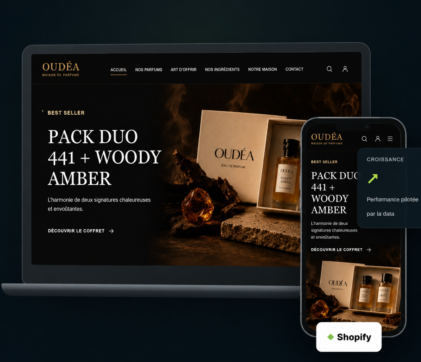 Exemple de design e-commerce Ecomgrowth