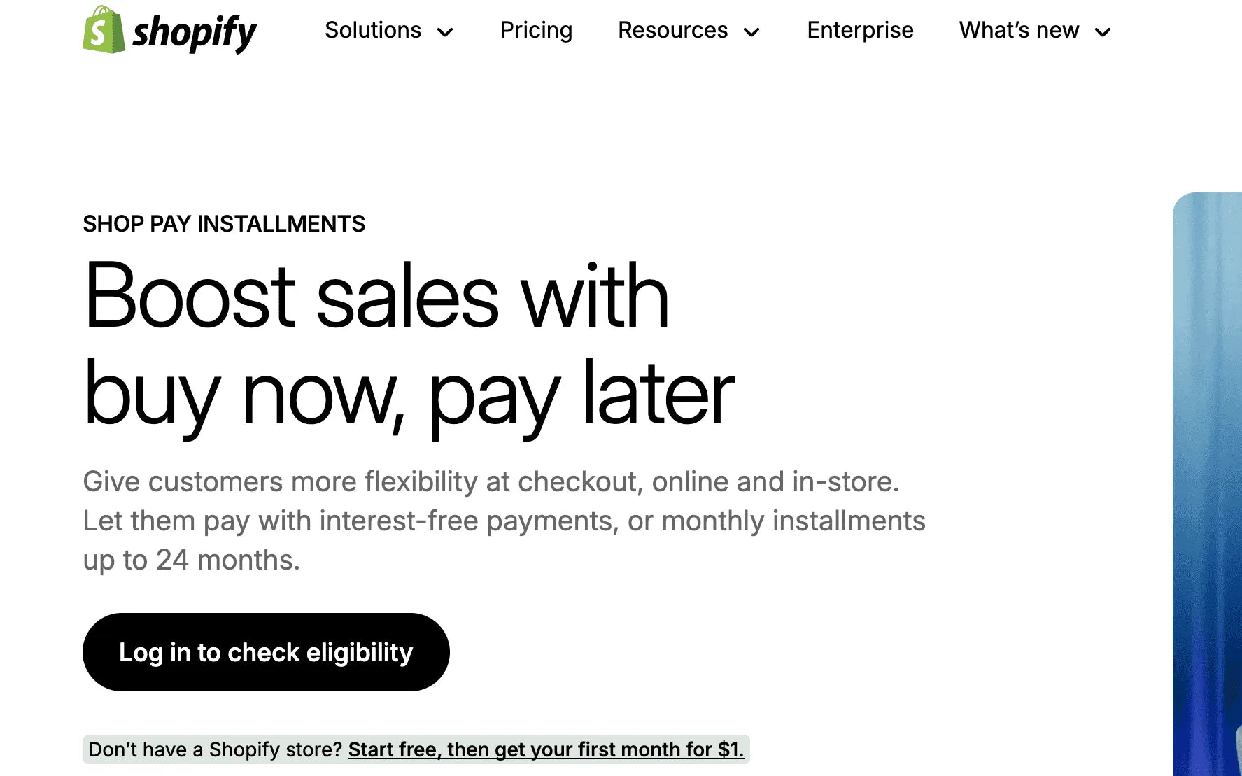 shopify acheter maintenant payer plus tard