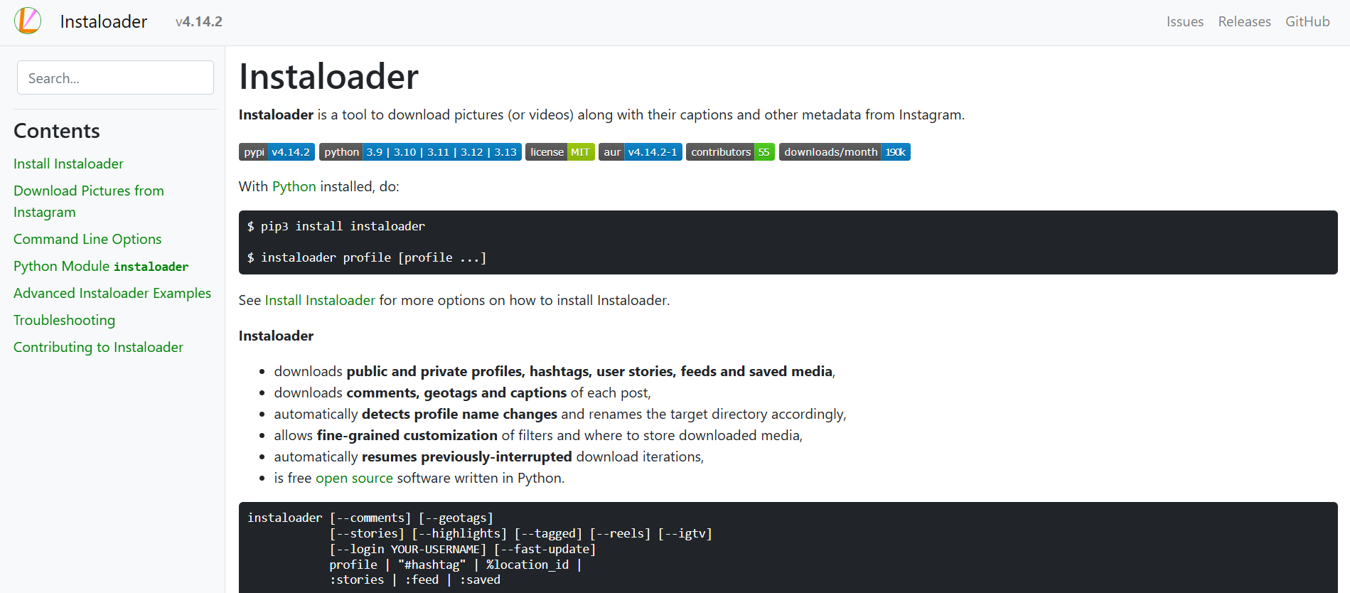 Instaloader